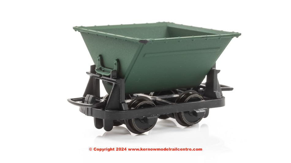 GR333 Peco Hudson V Skip Wagons - Green