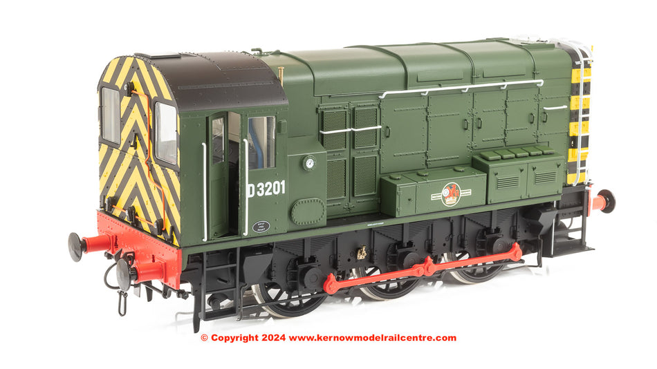 7D-008-019S Dapol Class 08 D3201 BR Green Late Crest
