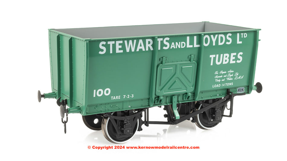 7F-041-007 Dapol 14t Slope Sided Mineral Wagon Green