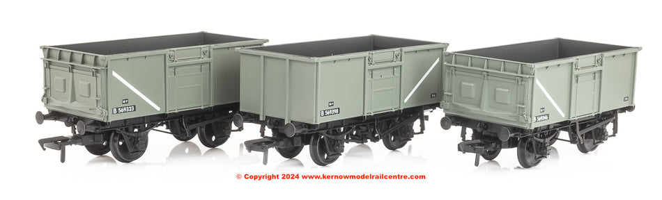 37-265 Bachmann BR 16T Steel Mineral 3-Wagon Pack BR Grey