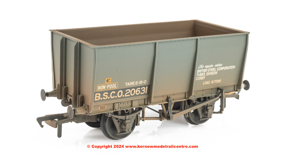37-400C Bachmann 16T Steel Slope-Sided Tippler Mineral Wagon BSC