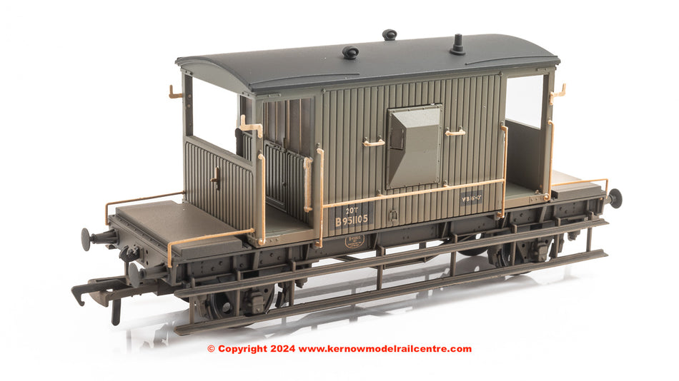 37-528F Bachmann BR 20T Brake Van BR Grey (Early) [W]