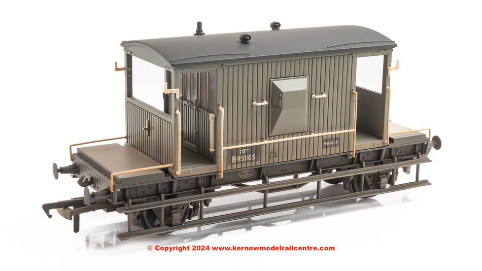 37-528F Bachmann BR 20T Brake Van BR Grey (Early) [W]
