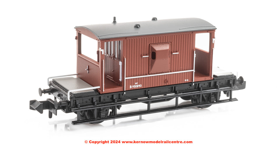 377-525F Graham Farish BR 20T Brake Van BR Bauxite (Early)