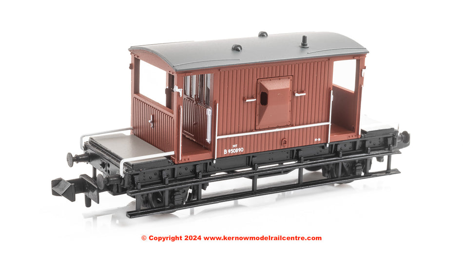 377-525F Graham Farish BR 20T Brake Van BR Bauxite (Early)