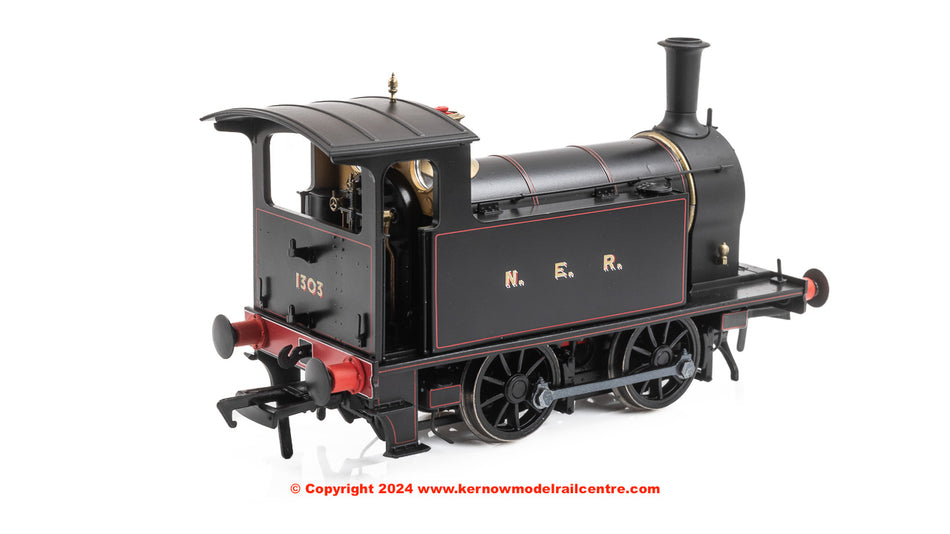 932503 Rapido NER H Class Steam Loco No.1303 NER Lined Black