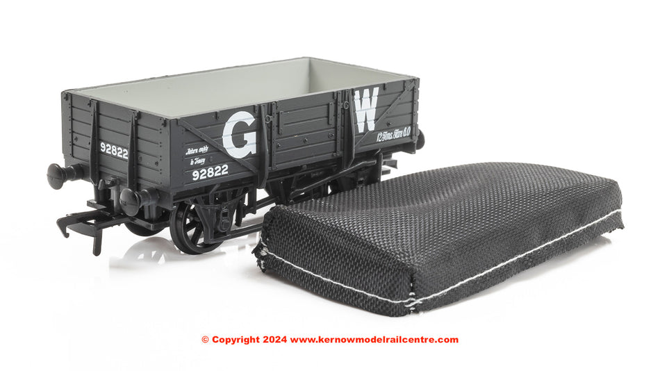 33-088C Bachmann 5 Plank China Clay Wagon GWR Grey Tarpaulin