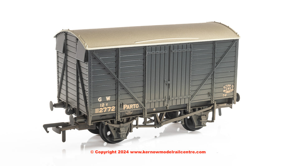 37-727B Bachmann GWR 12T Parto Ventilated Van GWR Grey [W]