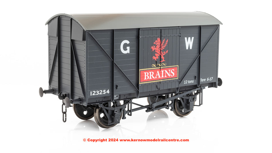 7F-066-006 Dapol Great Western Standard 12T Van Grey BRAINS