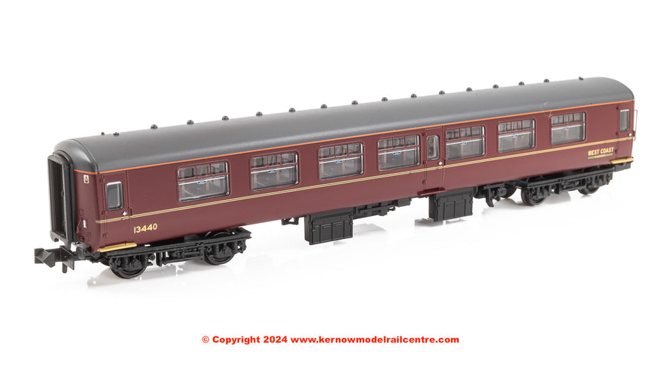 374-954 Graham Farish BR MK2A FK First Corridor WCRC Maroon