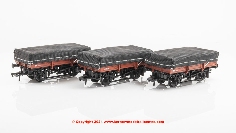 33-091A Bachmann 5 Plank China Clay 3-Wagon Pack BR Bauxite