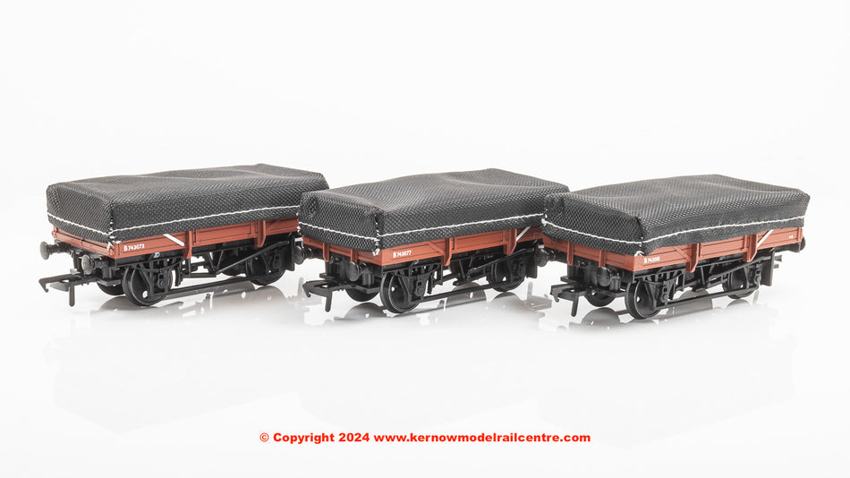 33-091A Bachmann 5 Plank China Clay 3-Wagon Pack BR Bauxite