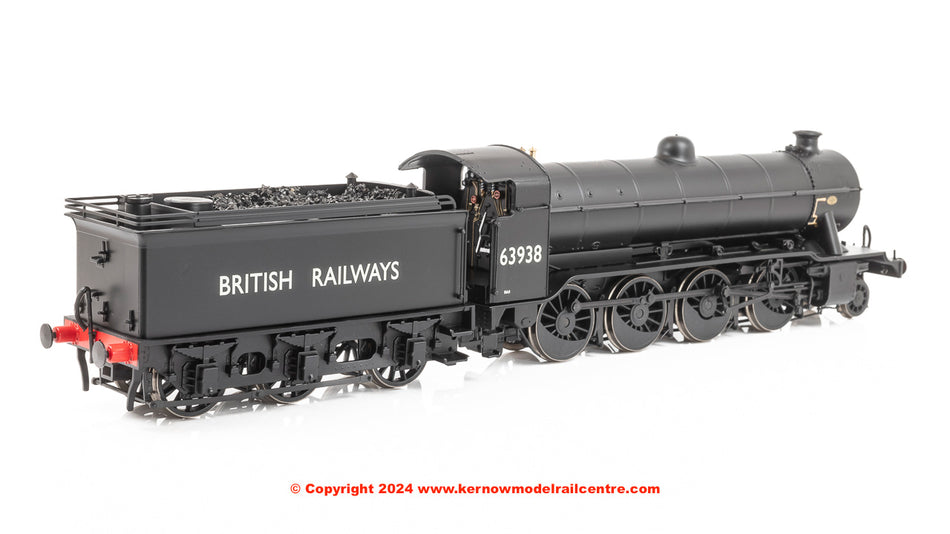 3904 Heljan Tango O2 Steam Locomotive 63938 in BR Black