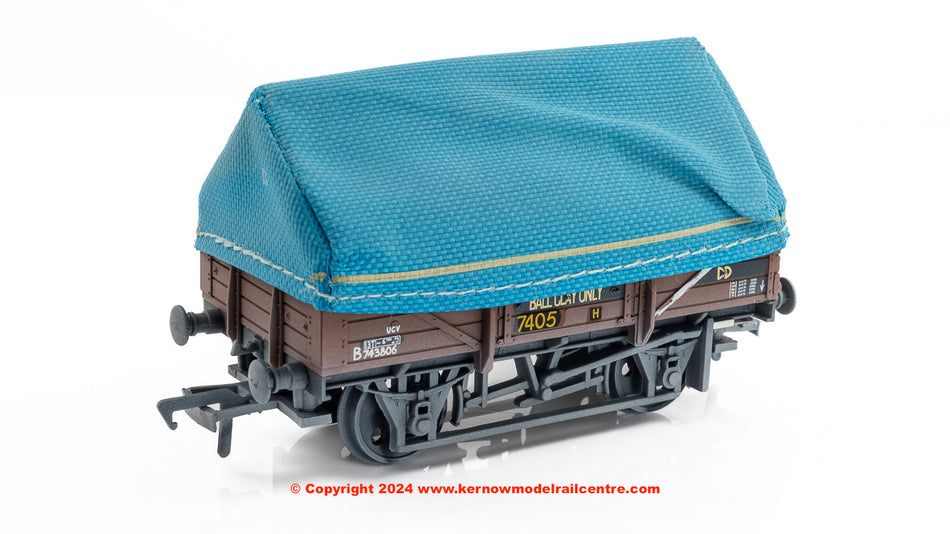 33-085C Bachmann 5 Plank China Clay Wagon BR Bauxite Hood