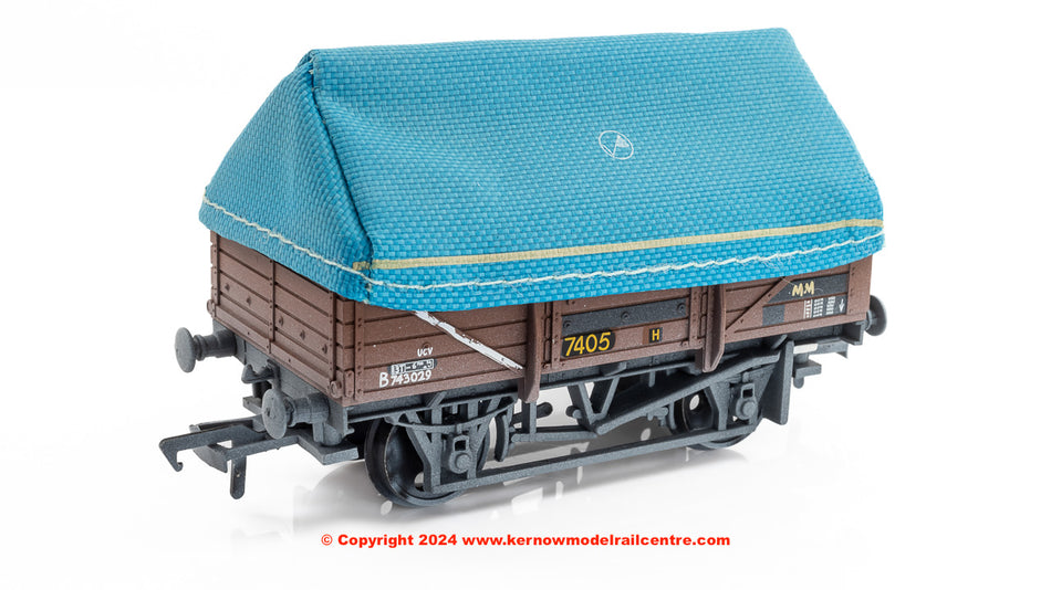 33-085D Bachmann 5 Plank China Clay Wagon BR Bauxite Hood