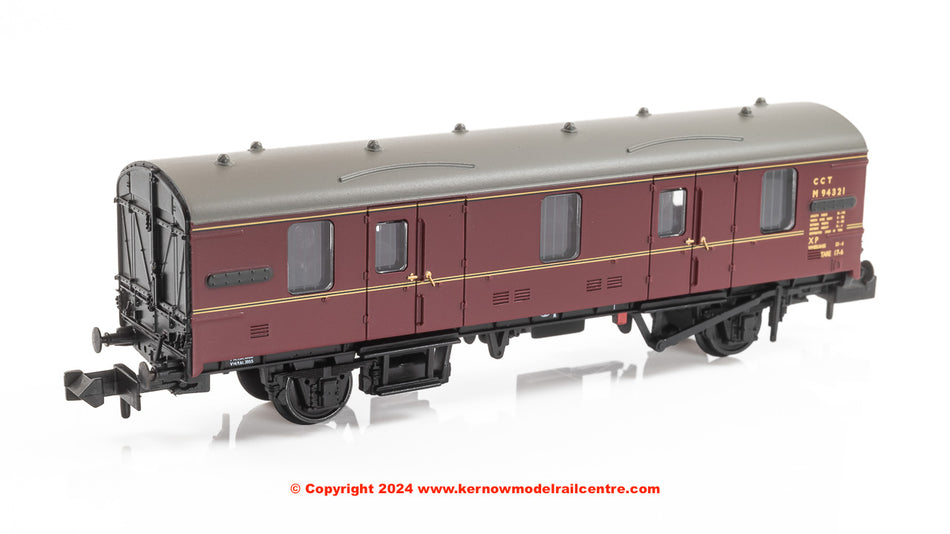 374-785A Graham Farish BR Mk1 CCT Covered Carriage Truck Maroon