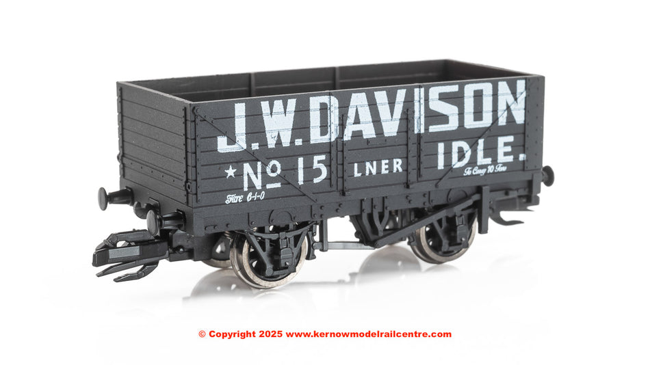 TTR7021P Peco 7 Plank Open Wagon - number 15 - J W Davison