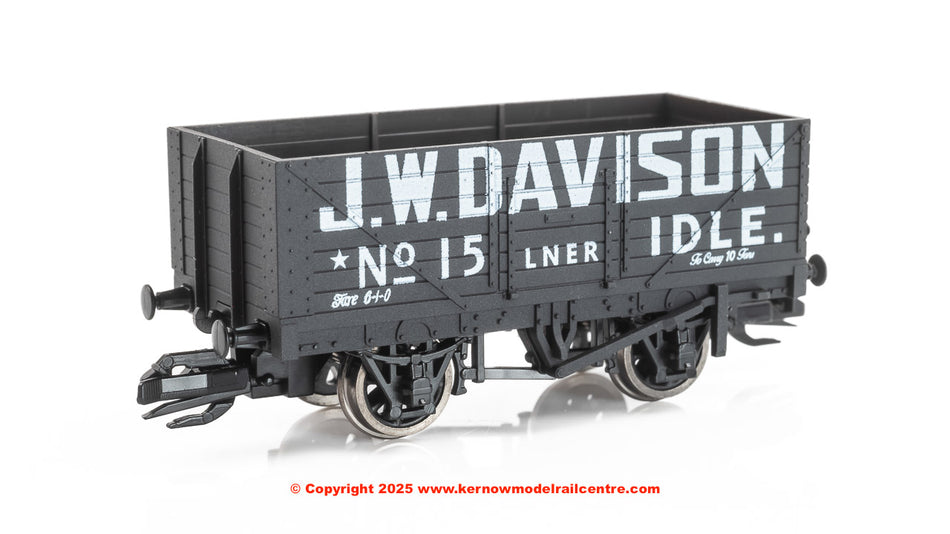 TTR7021P Peco 7 Plank Open Wagon - number 15 - J W Davison