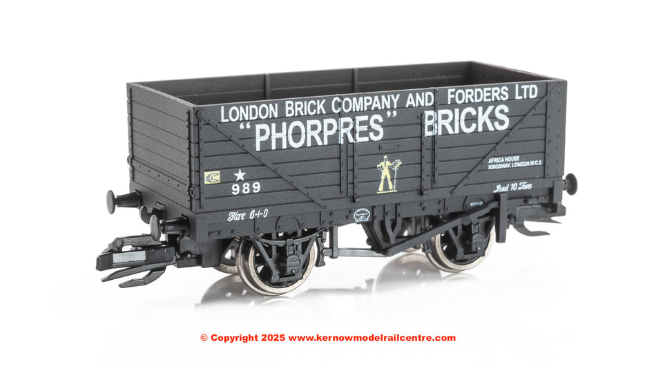 TTR7022P Peco 7 Plank Open Wagon - number 989 - Phorpres Bricks