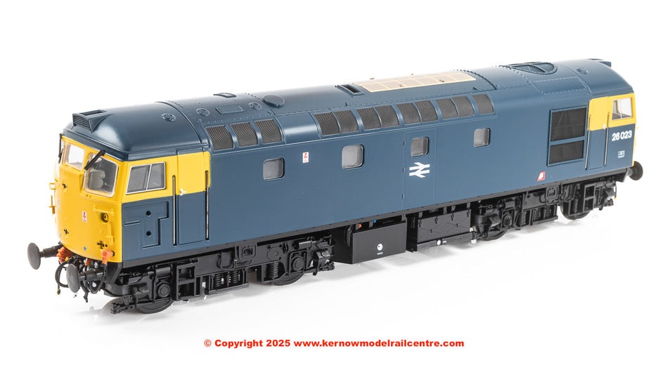 2643 Heljan Class 26 Diesel 26 023 BR Blue Tablet Catcher