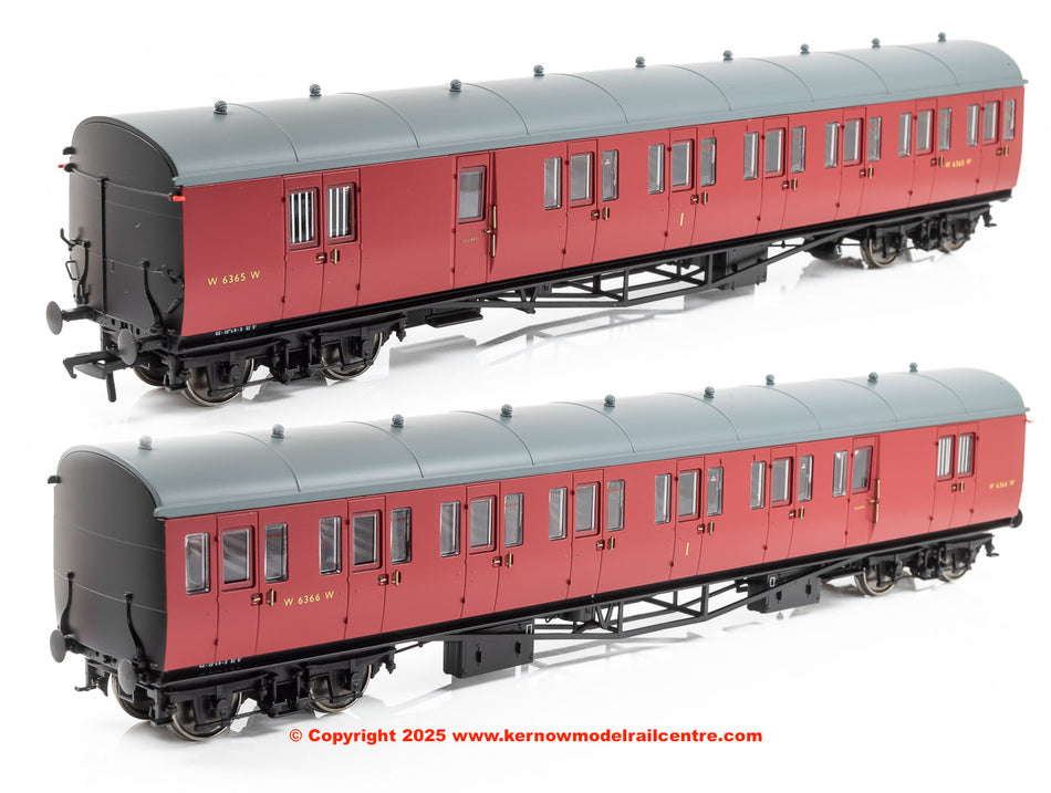 946003 Rapido Dia E140 B Set - No.6365 & 6366 BR Crimson