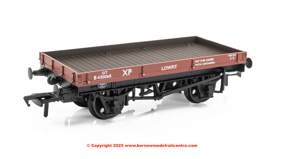 37-477D Bachmann 1 Plank 'Lowfit' Wagon BR Bauxite (Early)