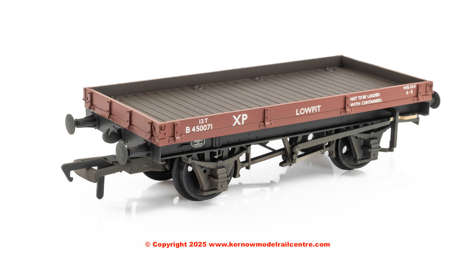 37-477E Bachmann 1 Plank 'Lowfit' Wagon BR Bauxite (Early) [W]