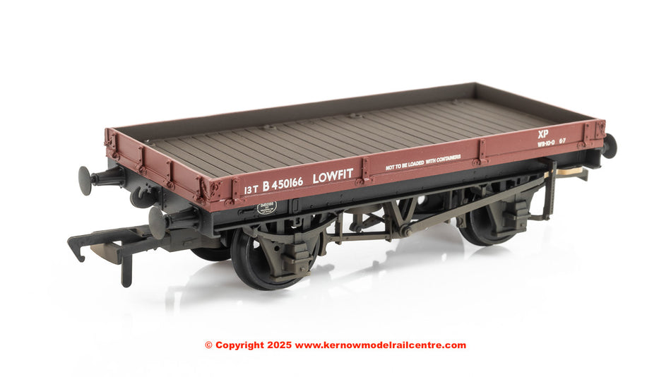 37-479C Bachmann 1 Plank 'Lowfit' Wagon BR Bauxite (Late) [W]