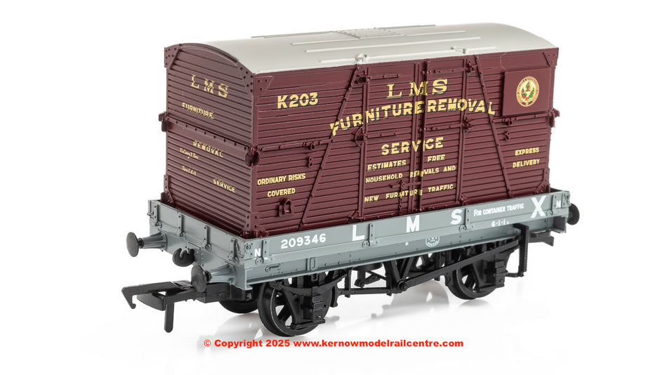 37-482 Bachmann 1 Plank Wagon LMS Grey Furniture Removal Service
