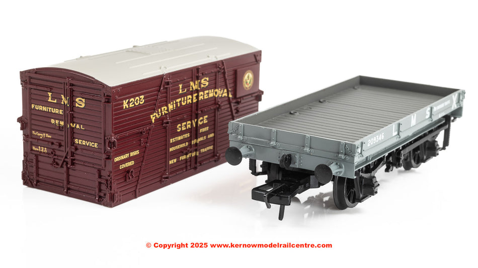 37-482 Bachmann 1 Plank Wagon LMS Grey Furniture Removal Service