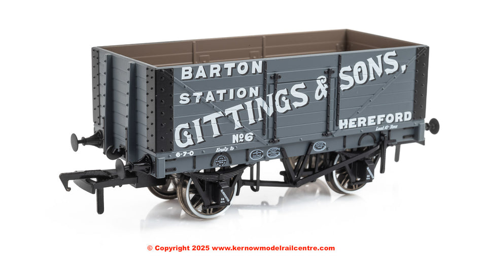 967424 Rapido RCH 7 Plank Wagon Gittings & Sons No.6