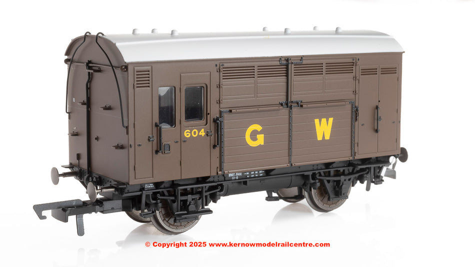 R60277 Hornby GWR Horse Box number 604 - GW Brown - era 3