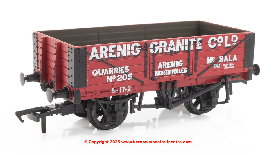 37-026B Bachmann 5 Plank Wagon Steel Floor Arenig Granite