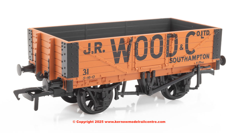 37-053A Bachmann 5 Plank Wagon Wooden Floor J.R. Wood