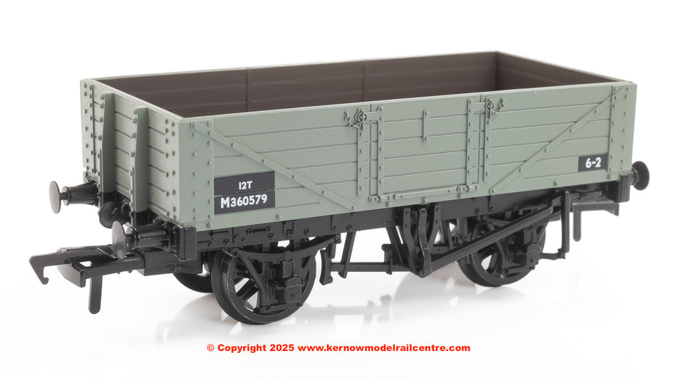 37-061D Bachmann 5 Plank Wagon Wooden Floor BR Grey (Early)