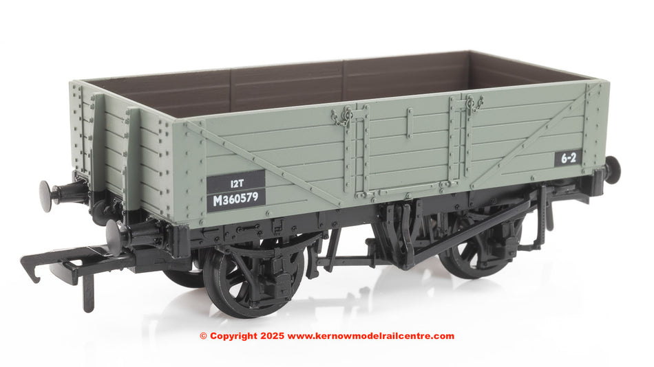 37-061D Bachmann 5 Plank Wagon Wooden Floor BR Grey (Early)