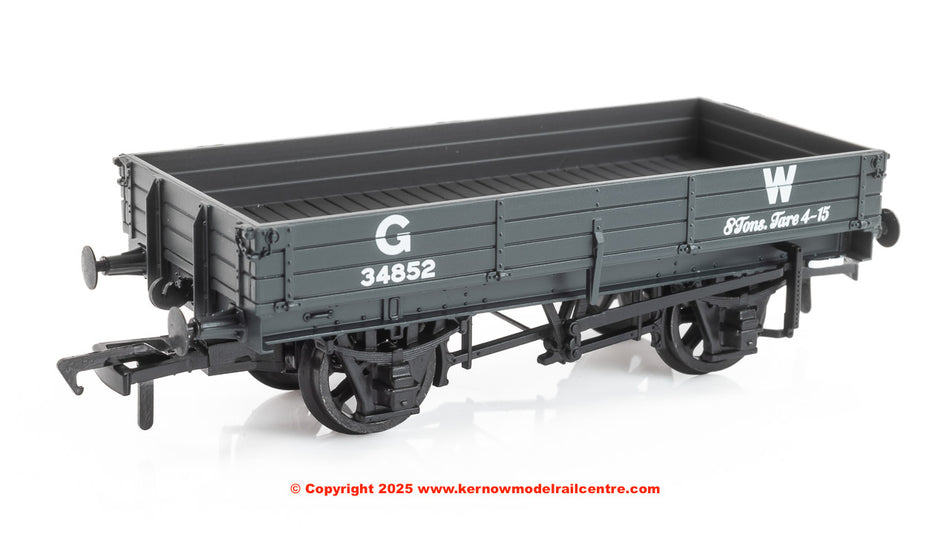 37-941 Bachmann 3 Plank Wagon number 34852 - GWR Grey