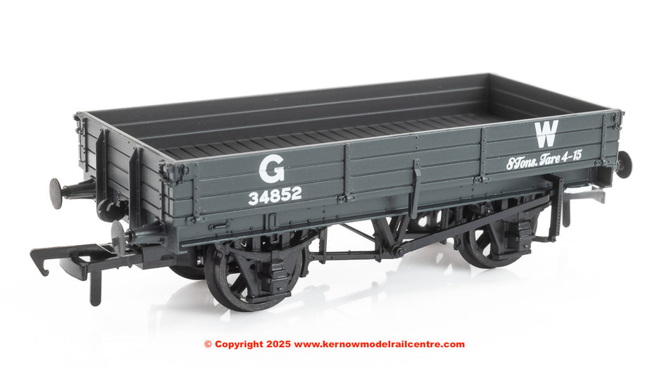 37-941 Bachmann 3 Plank Wagon number 34852 - GWR Grey
