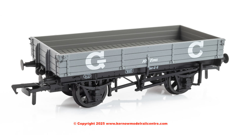 37-942A Bachmann 3 Plank Wagon number 3123 - GCR Grey
