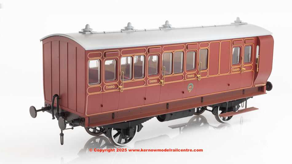 7P-020-580L Dapol Stroudley 4 Wheel Gas Lit Brake 3rd Brown