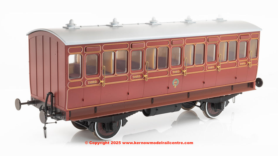 7P-020-680 Dapol Stroudley 4 Wheel Gas Lit 3rd Lined Brown 992