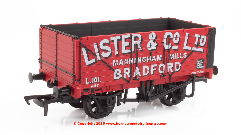 37-094 Bachmann 7 Plank End Door Wagon 'Lister & Co. Ltd' Red