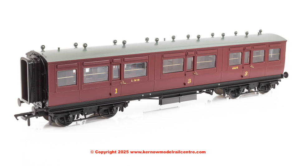 39-863 Bachmann LNWR 50ft Arc Roof Composite Corridor LMS