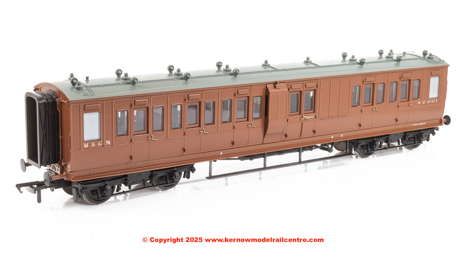 39-881 Bachmann LNWR 50ft Arc Roof Brake Third Corridor M&GN