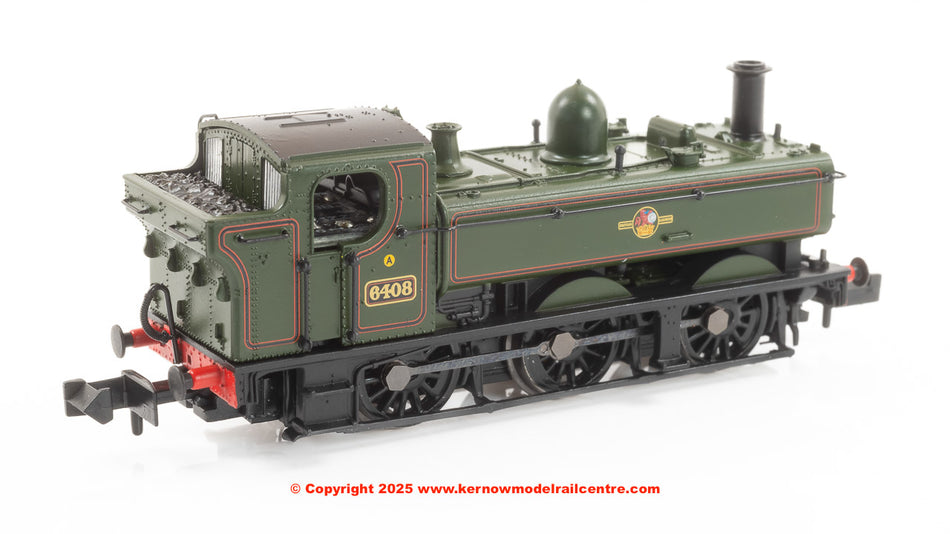 371-987A Graham Farish GWR 64XX Pannier Tank 6408 BR Lined Green