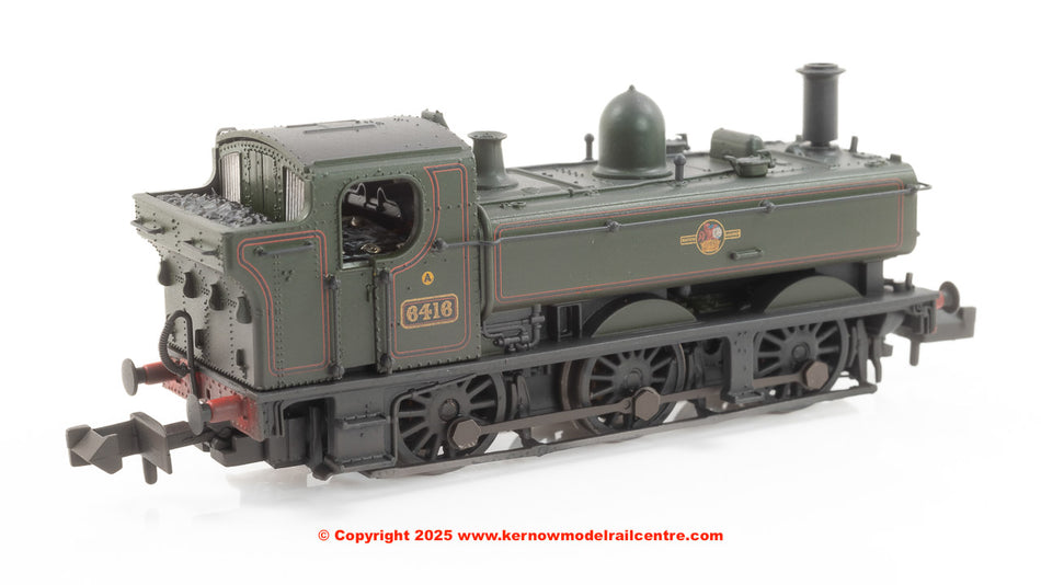 371-987B Graham Farish GWR 64XX Pannier Tank 6416 BR Lined Green
