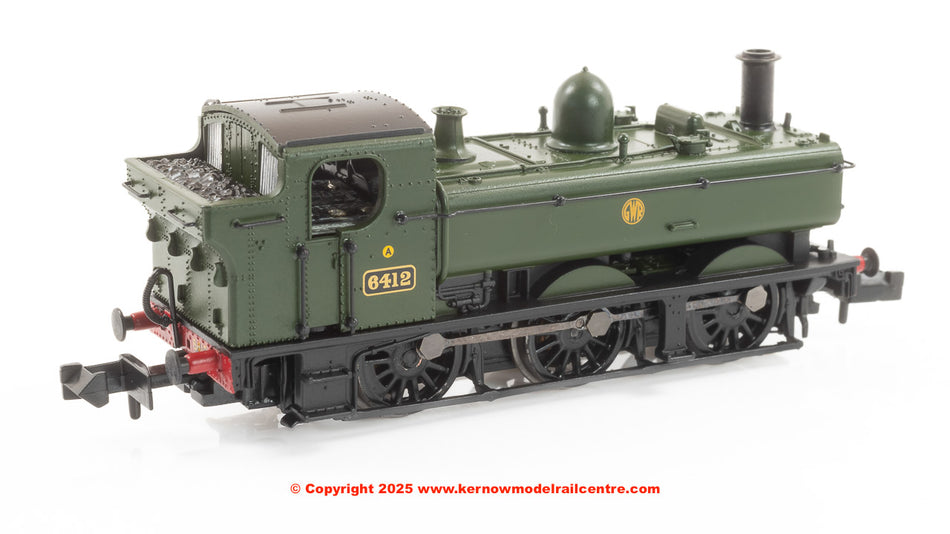 371-990 Graham Farish GWR 64XX Pannier Tank 6412 GWR Green