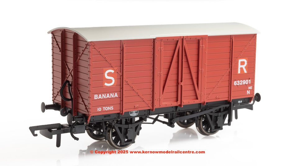 OR76BAN004B Oxford Rail GE Banana Van Patched SR 632901