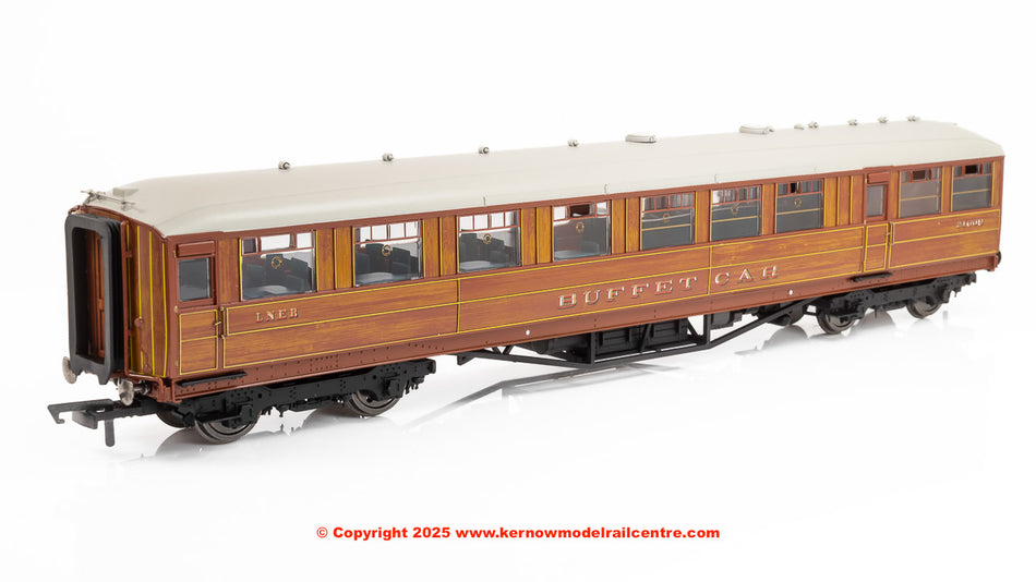 R40455 Hornby LNER Gresley Corridor Teak Coaches Buffet 21609