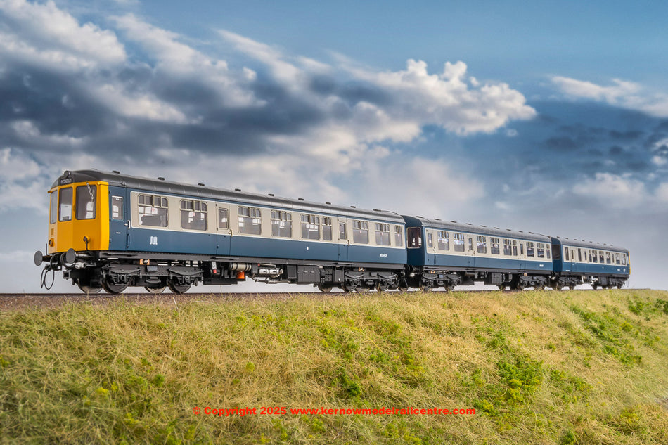 1457 Heljan Class 104 3 Car DMU Set number BX487 BR Blue Grey
